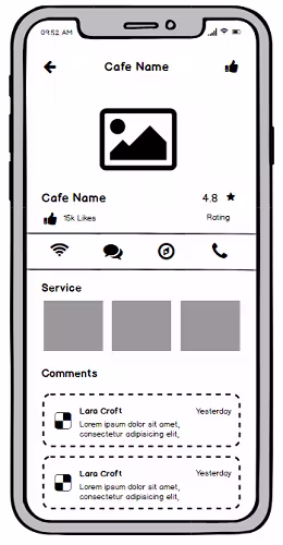 iMenu merchant screen