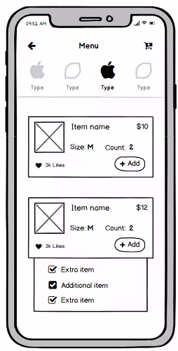 iMenu menu list
