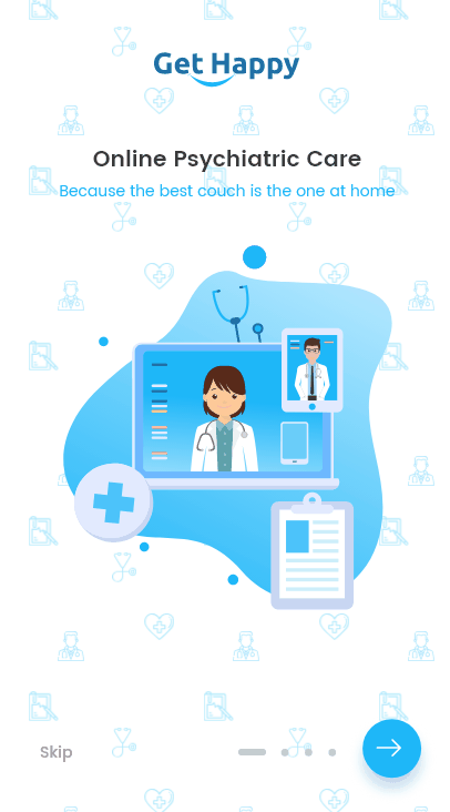 Get Happy mobile flow — appointment booking